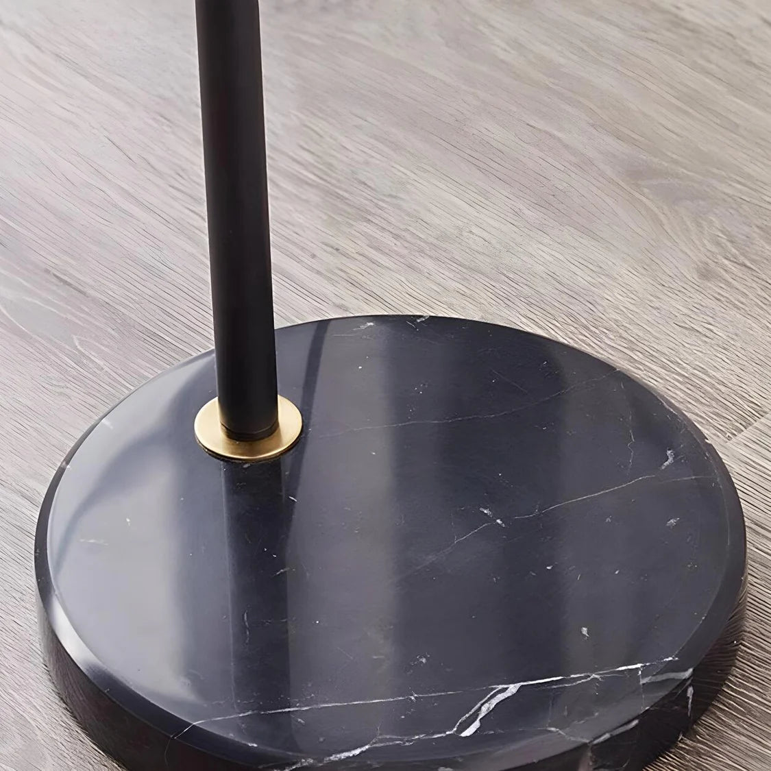 Adjustable Modern Cone Floor Lamp with Side Table