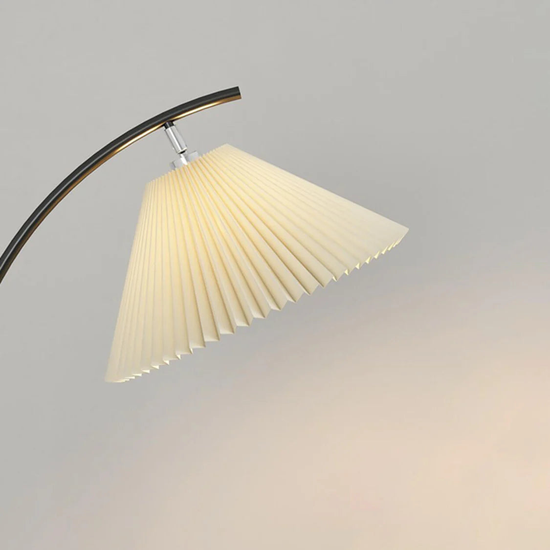 Bedside Adjustable Pleated Side Table Floor Lamp