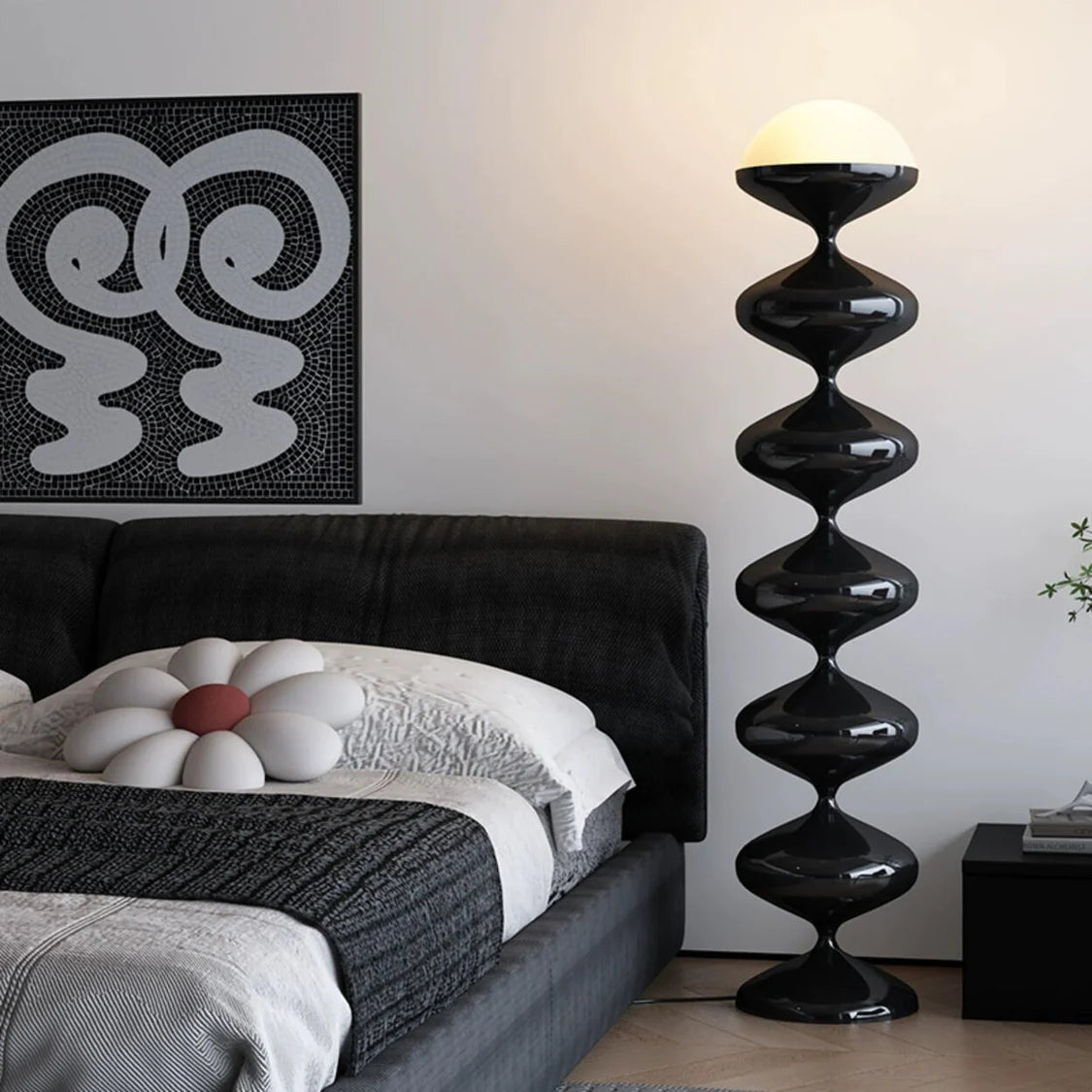 Decorative Green Dome Column Metal LED Floor Lamp