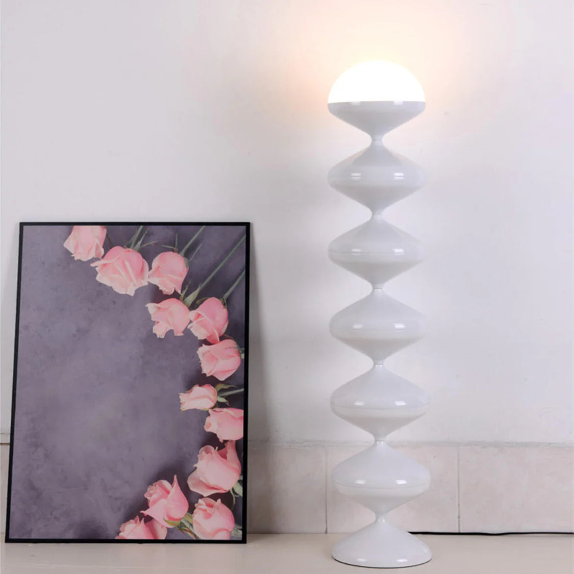 Decorative Green Dome Column Metal LED Floor Lamp